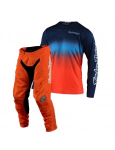 CONJUNTO TROY LEE DESIGNS 2021 GP AIR  STAIN'D - NAVY / LARANJA